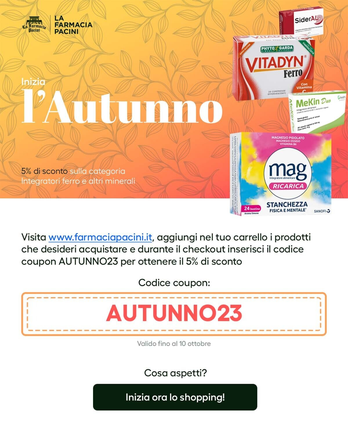 Autunno - INTEGRATORI SPECIFICI FERRO ED ALTRI MINERALI 