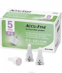 AGO PER PENNA DA INSULINA ACCU-FINE PEN NEEDLE ACCU-CHEK GAUGE 31 X 5MM 100 PEZZI - Farmaciapacini.it