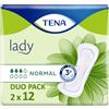 ASSORBENTE INCONTINENZA LEGGERA TENA LADY NORMAL DUO PACK 2X12 PEZZI - Farmaciapacini.it