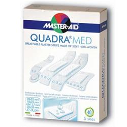 CEROTTO MASTER-AID QUADRA DERMOATTIVO FORMATI ASSORTITI 40 PEZZI - Farmaciapacini.it