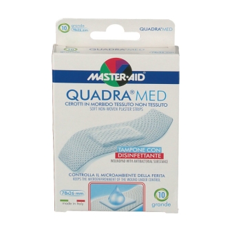 CEROTTO MASTER-AID QUADRA DERMOATTIVO GRANDE 10 PEZZI - Farmaciapacini.it