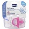 CHICCO GOMMOTTO IN SILICONE GIRL 0-6 MESI 2 PEZZI - Farmaciapacini.it