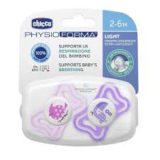 CHICCO SUCCHIETTO LIGHT GIRL SILICONE 2-6 MESI 2 PEZZI - Farmaciapacini.it