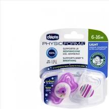 CHICCO SUCCHIETTO LIGHT LUMINOSO SILICONE 6-16 MESI 2 PEZZI - Farmaciapacini.it