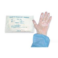 GUANTO PLASTICA MONOUSO PET BUSTA 100 PEZZI - Farmaciapacini.it