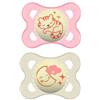 MAM SUCCHIETTO ORIGINAL NIGHT 2-6 MESI SILICONE FEMMINA 2 PEZZI - Farmaciapacini.it