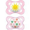 MAM SUCCHIETTO ORIGINAL 2-6 MESI SILICONE FEMMINA 2 PEZZI - Farmaciapacini.it