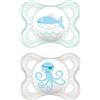 MAM SUCCHIETTO ORIGINAL 2-6 MESI SILICONE MASCHIO 2 PEZZI - Farmaciapacini.it