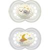 MAM SUCCHIETTO ORIGINAL NIGHT 16+ SILICONE NEUTRO 2 PEZZI - Farmaciapacini.it