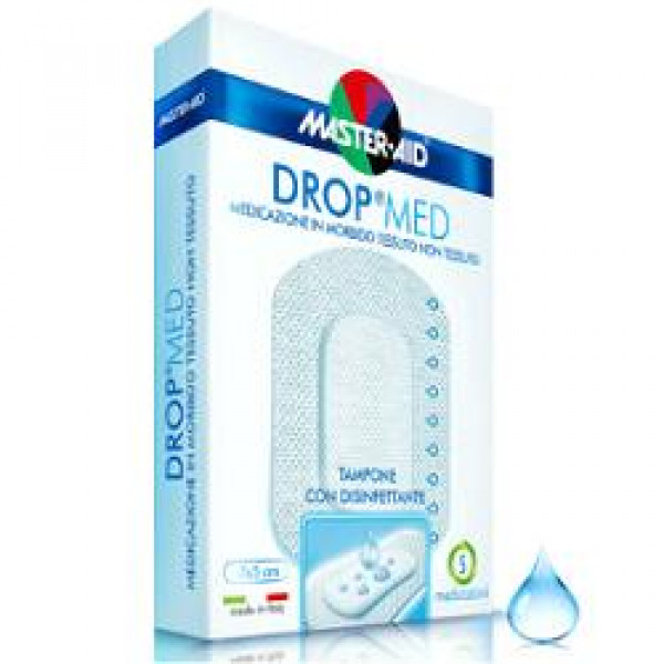 MEDICAZIONE COMPRESSA AUTOADESIVA DERMOATTIVA IPOALLERGENICA AERATA MASTER-AID DROP MED 7X5 5 PEZZI - Farmaciapacini.it