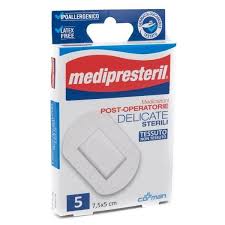 MEDICAZIONE MEDIPRESTERIL POST OPERATORIA DELICATA STERILE 7X5 5 PEZZI - Farmaciapacini.it