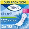 PANNOLONE SAGOMATO TENA DISCREET EXTRA INCONTINENZA LEGGERA DUOPACK 2 X 10 PEZZI - Farmaciapacini.it