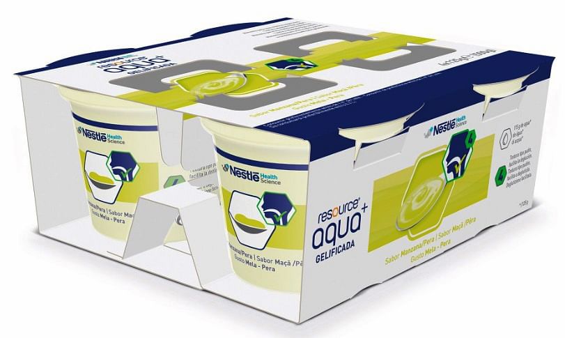 RESOURCE AQUA ACQUA GELIFICATA+APPLEPEAR CUP 6 4X125 G - Farmaciapacini.it