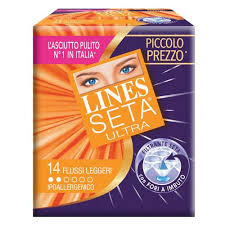 LINES SETA ULTRA ASSORBENTI PER FLUSSI LEGGERI 14 PEZZI - Farmaciapacini.it