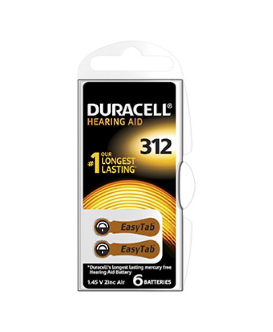 DURACELL EASY TAB 312 MARRONE BATTERIA PER APPARECCHIO ACUSTICO - Farmaciapacini.it