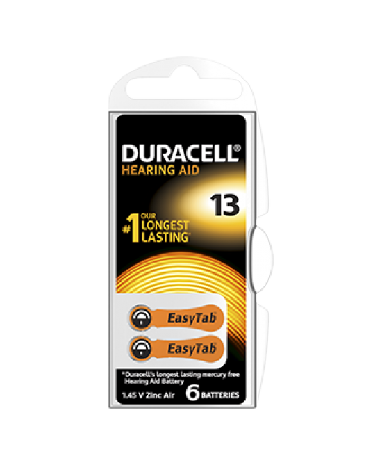 DURACELL EASY TAB 13 ARANCIO BATTERIA PER APPARECCHIO ACUSTICO - Farmaciapacini.it