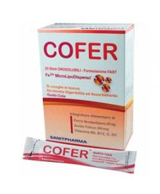 COFER 20 STICK OROSOLUBILI DA 1,6 G GUSTO COLA - Farmaciapacini.it