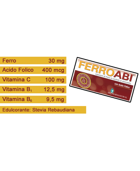 FERROABI 20 CONFETTI OROSOLUBILI AL CIOCCOLATO BLISTER 30 G - Farmaciapacini.it