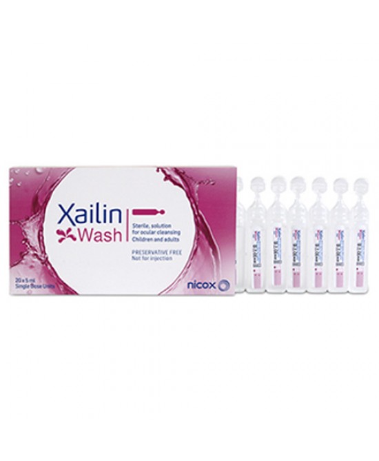 XAILIN WASH SOLUZIONE STERILE OCULARE 20 FLACONCINI 5 ML MONODOSE - Farmaciapacini.it