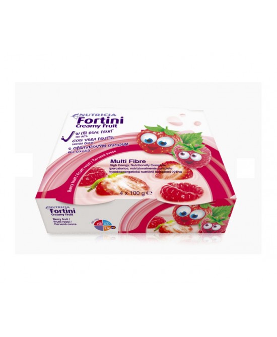 FORTINI CREAMY FRUIT MULTI FIBRE FRUTTI ROSSI 4X100 G - Farmaciapacini.it