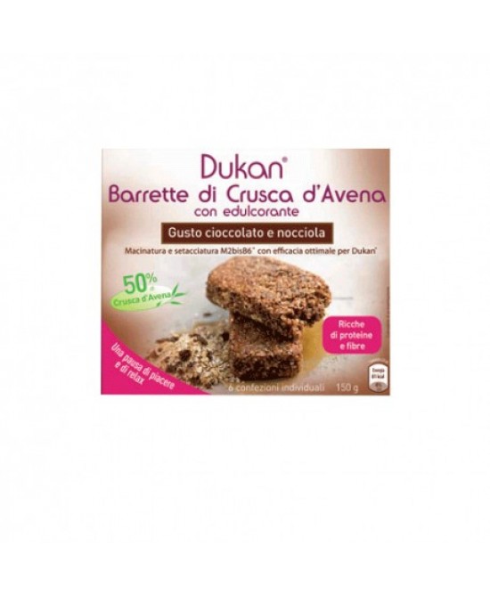 DUKAN BARRETTA CIOCCOLATO/NOCCIOLA 6 PEZZI 25 G - Farmaciapacini.it