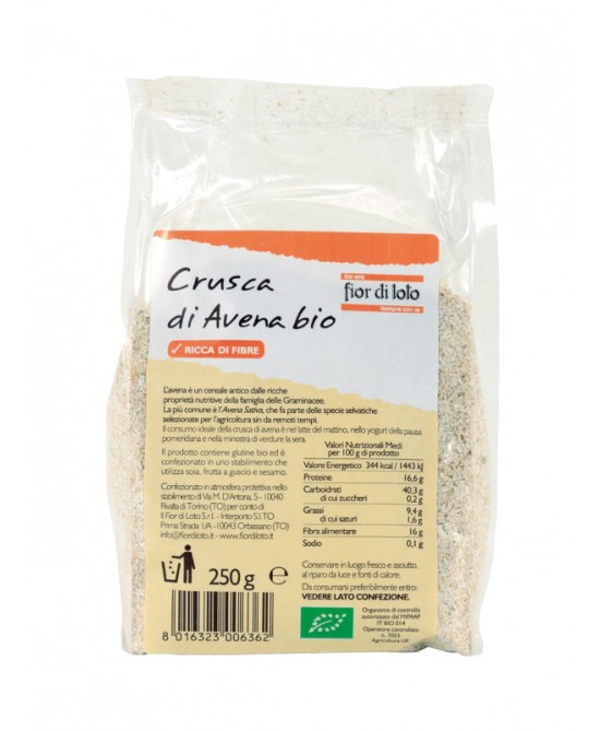 CRUSCA AVENA BIO 250 G - Farmaciapacini.it