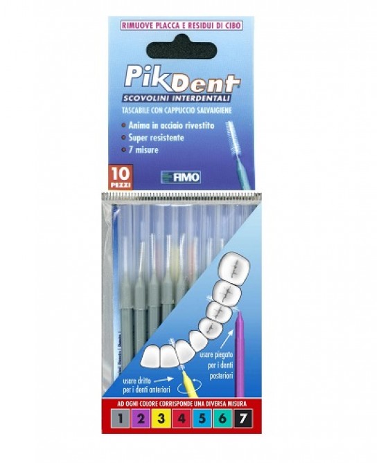 PIKDENT STUZZICOLINO 1 GRIGIO 10 PEZZI - Farmaciapacini.it