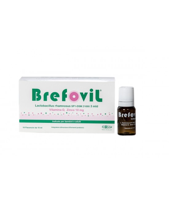 BREFOVIL 10 FLACONCINI MONODOSE DA 10 ML GUSTO LAMPONE - Farmaciapacini.it