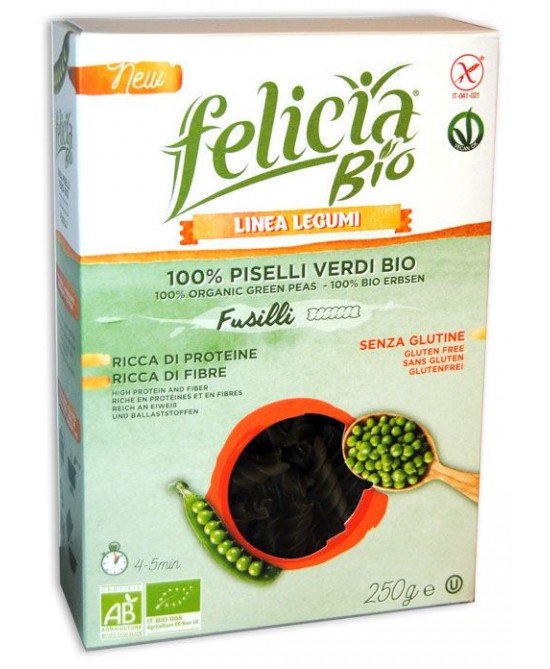 FELICIA BIO FUSILLI PISELLI VERDI 250 G - Farmaciapacini.it