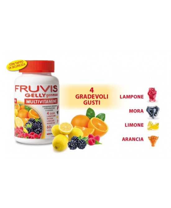 FRUVIS MULTIVITAMINE GOMMOSE 60 GELATINE DA 2 G - Farmaciapacini.it