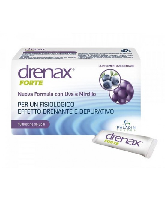 DRENAX FORTE MIRTILLO E UVA 15 BUSTINE - Farmaciapacini.it