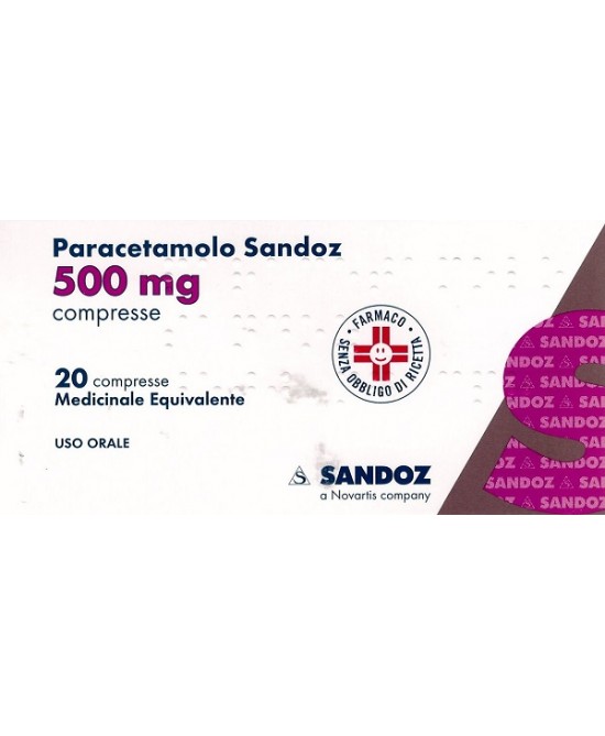 PARACETAMOLO SAND*20CPR 500MG - Farmaciapacini.it