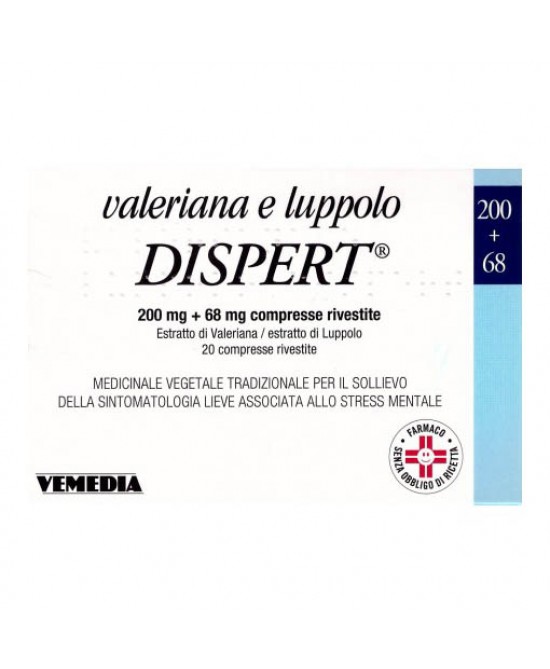 Vemedia Valeriana E Luppolo Dispert  20 Compresse - Farmaciapacini.it