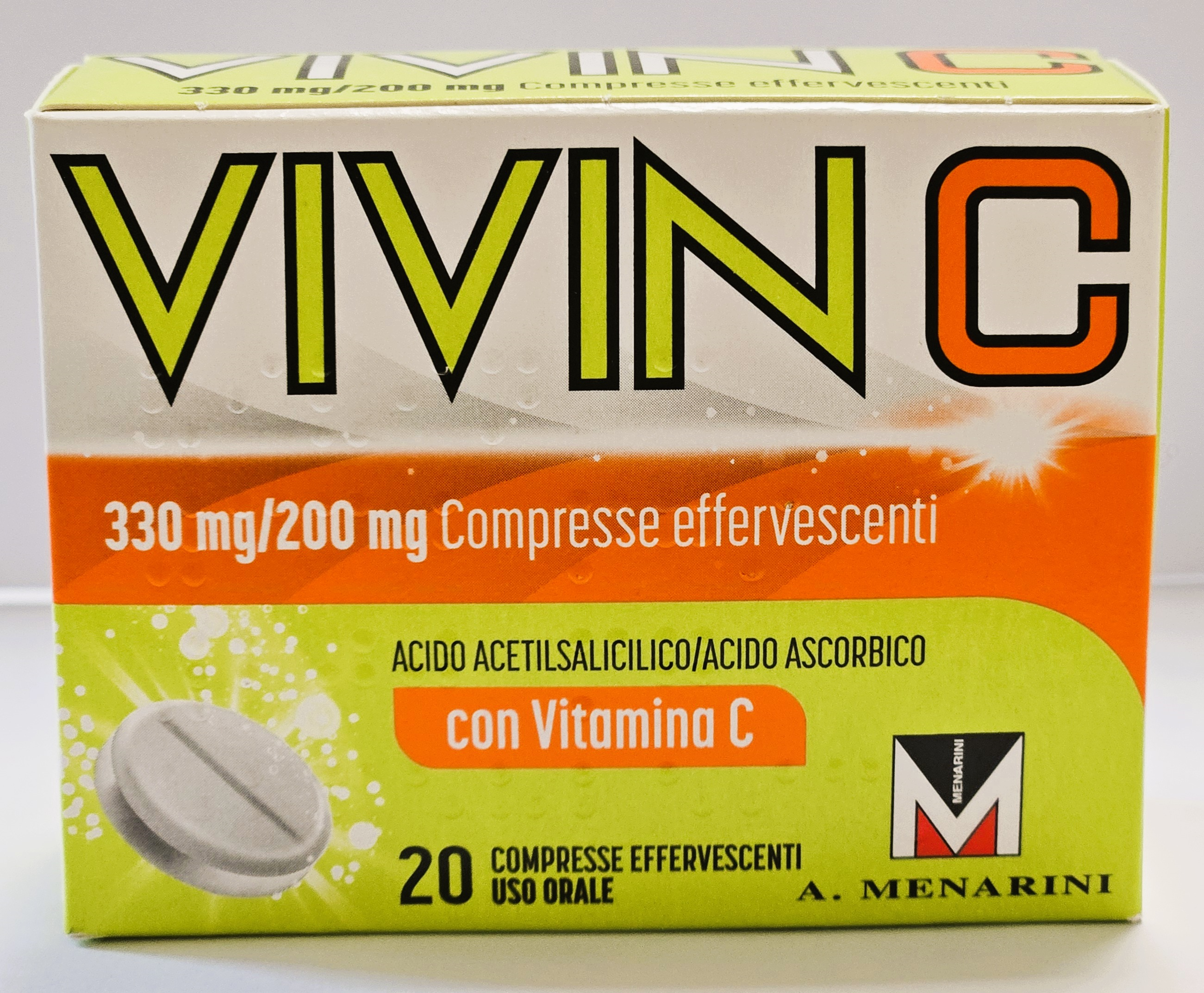 A.Menarini Vivin C 330mg+200mg 20 Compresse Effervescenti - Farmaciapacini.it