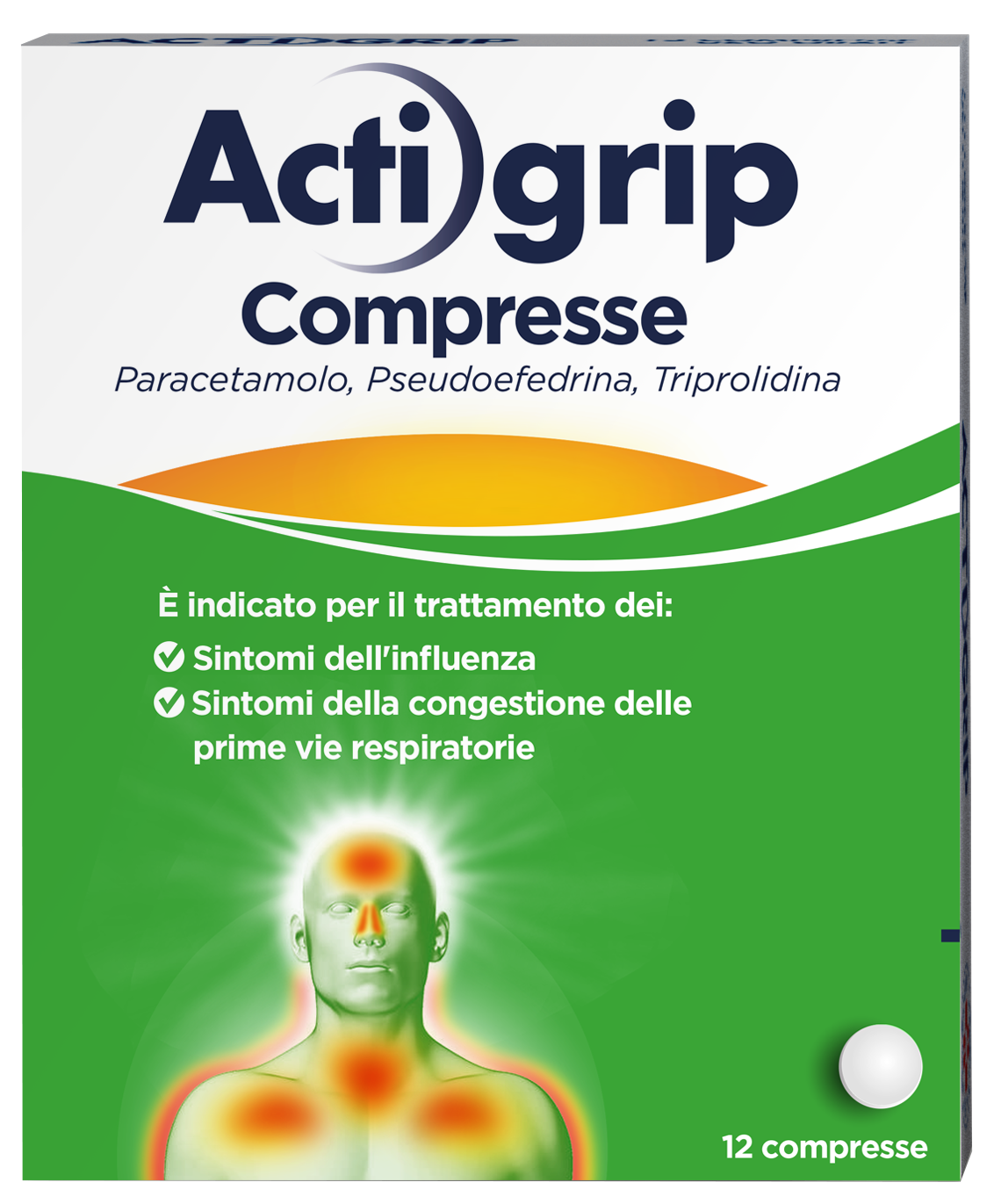 ACTIGRIP*12CPR 2,5+60+500MG - Farmaciapacini.it