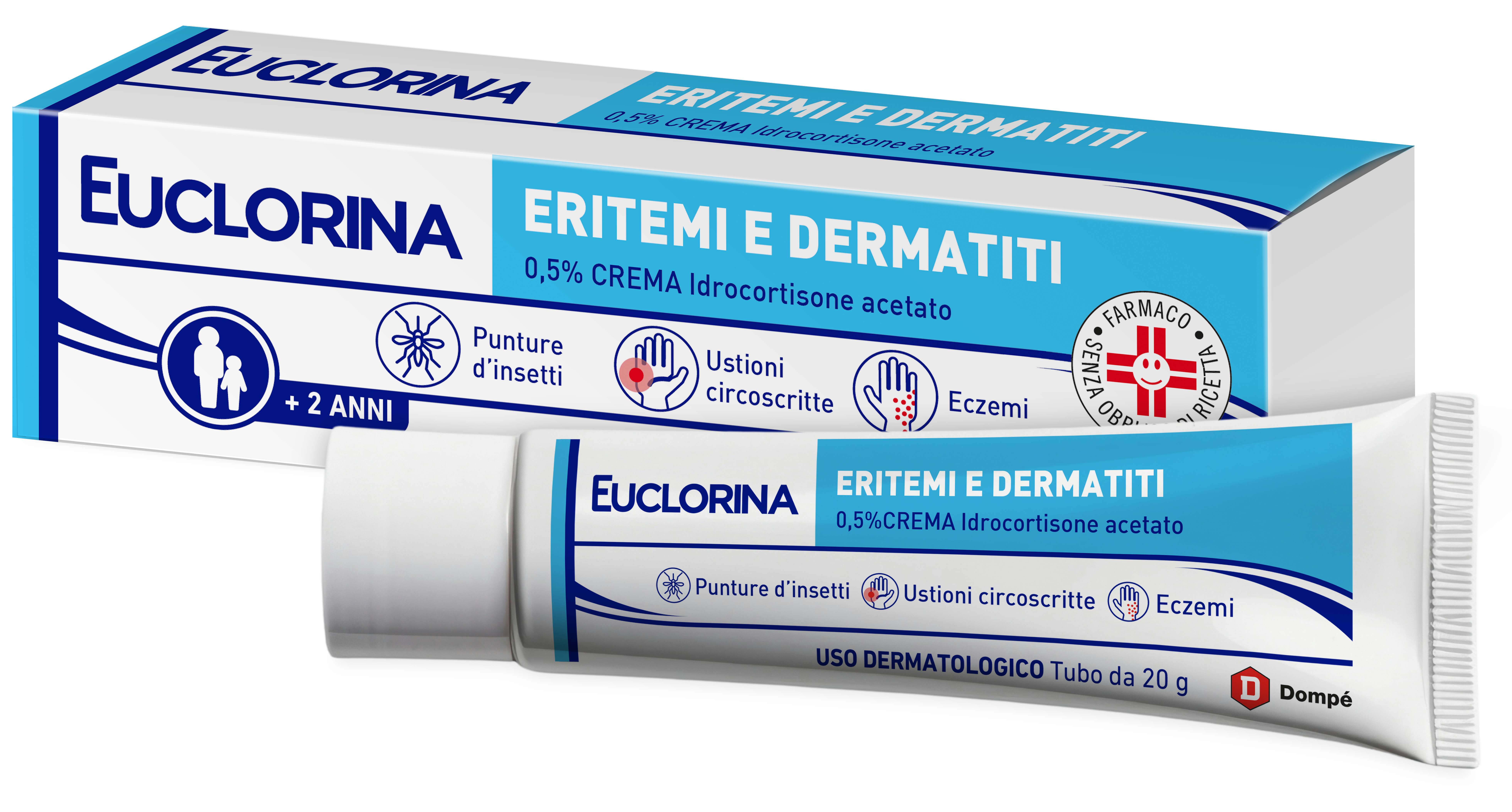 EUCLORINA ERITEMI*CR 20G 0,5% - Farmaciapacini.it