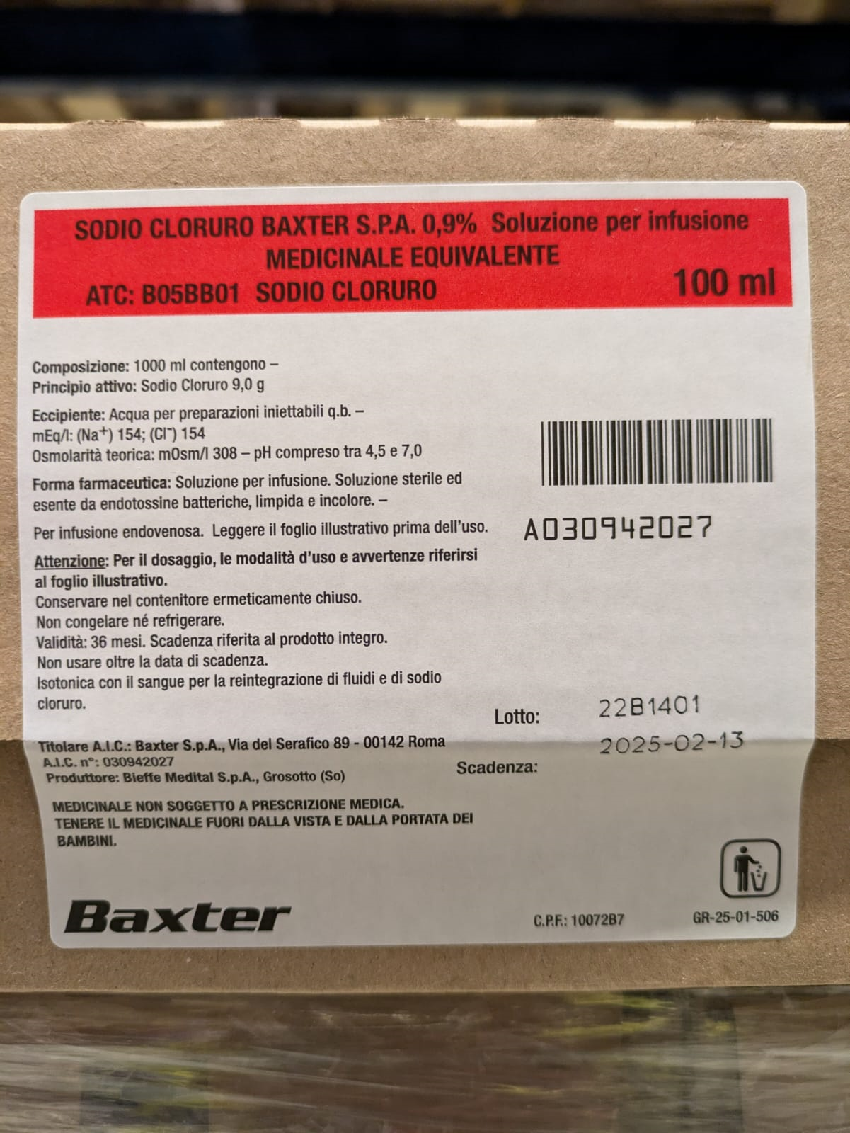 SODIO CLORURO*0,9% 1FL 100ML - Farmaciapacini.it