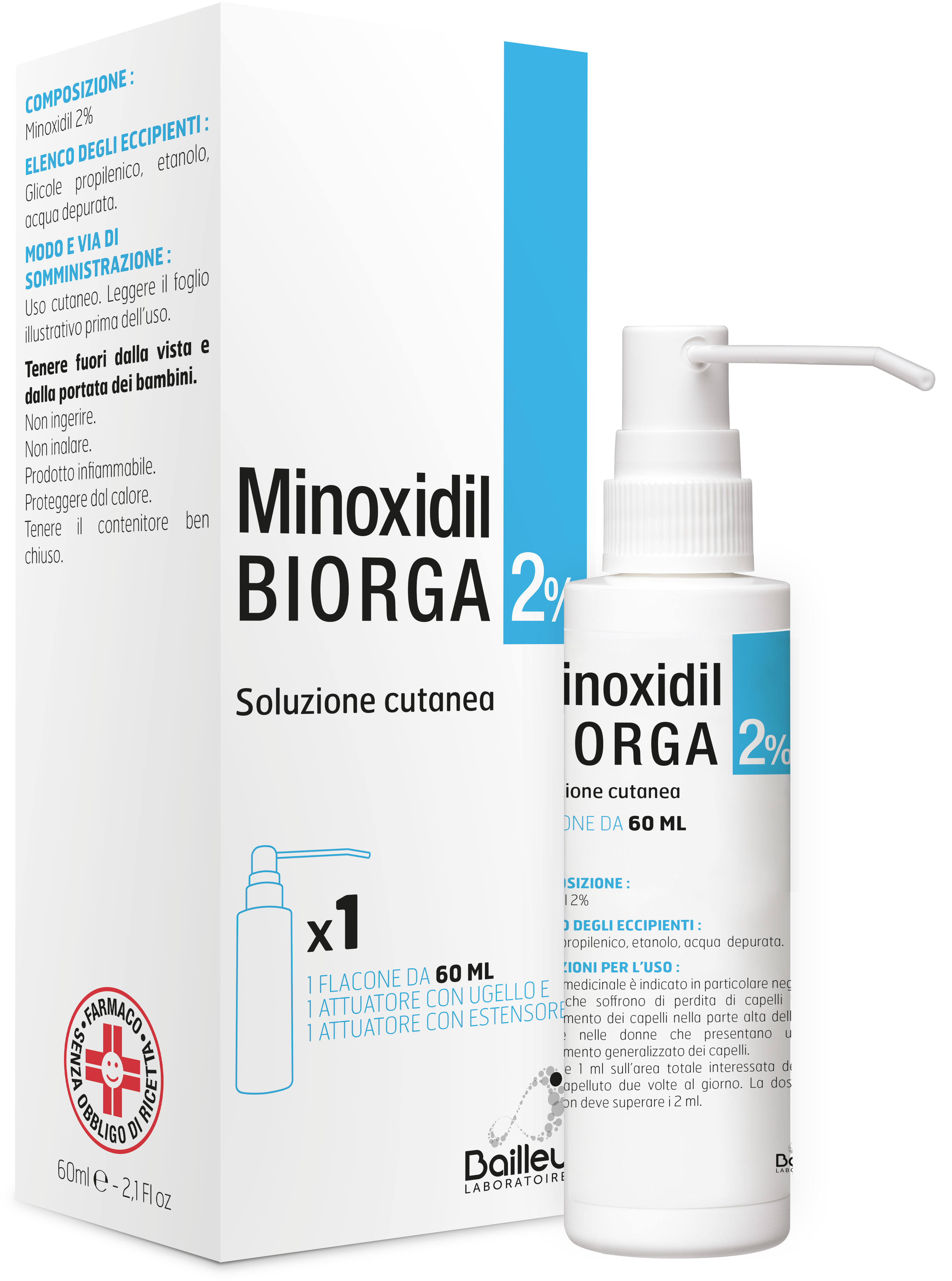 MINOXIDIL BIORGA*SOL CUT60ML2% - Farmaciapacini.it