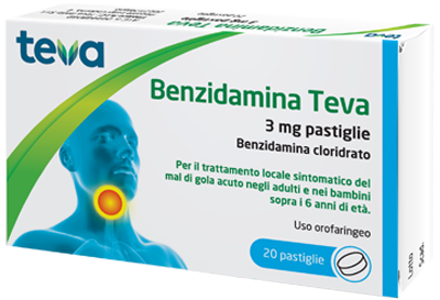 BENZIDAMINA TEVA*20PASTL 3MG - Farmaciapacini.it