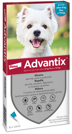 ADVANTIX SPOT ON*6PIP 4-10KG - Farmaciapacini.it