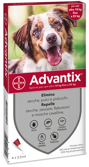 ADVANTIX SPOT ON 4 PIP. 10 - 25 KG - Farmaciapacini.it