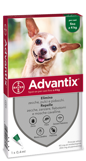 ADVANTIX SPOT ON*1PIP 0-4KG - Farmaciapacini.it
