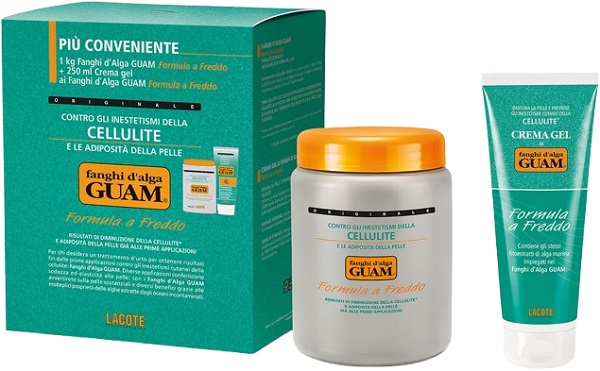 GUAM FANGHI D'ALGA CONFEZIONE CONVENIENZA FREDDA CON FANGHI D'ALGA GUAM 1 KG + CREMA GEL 250 ML FORMULA A FREDDO - Farmaciapacini.it