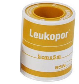CEROTTO IN ROCCHETTO LEUKOPOR IPOALLERGENICO TESSUTO NON TESSUTO BIANCO 5X500 CM - Farmaciapacini.it