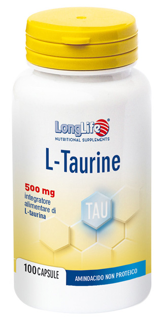 LONGLIFE L-TAURINE 500 MG 100 CAPSULE DI GELATINA DA 6,2 G - Farmaciapacini.it