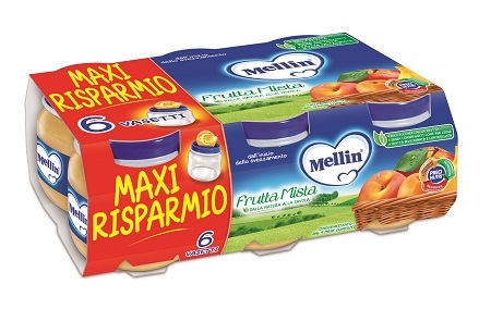 MELLIN OMOGENEIZZATO FRUTTA MISTA 100 G 6 PEZZI - Farmaciapacini.it