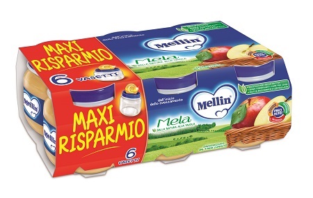 MELLIN OMOGENEIZZATO MELA 100 G 6 PEZZI - Farmaciapacini.it