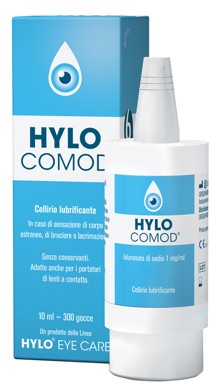 HYLO-COMOD GOCCE OCULARI IALURONATO DI SODIO 0,1%  FLACONCINO 10 ML - Farmaciapacini.it