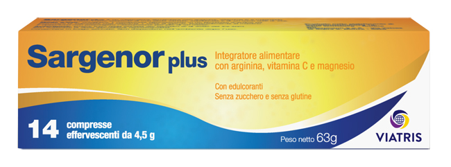 SARGENOR PLUS 14 COMPRESSE EFFERVESCENTI DA 4,5 G - Farmaciapacini.it