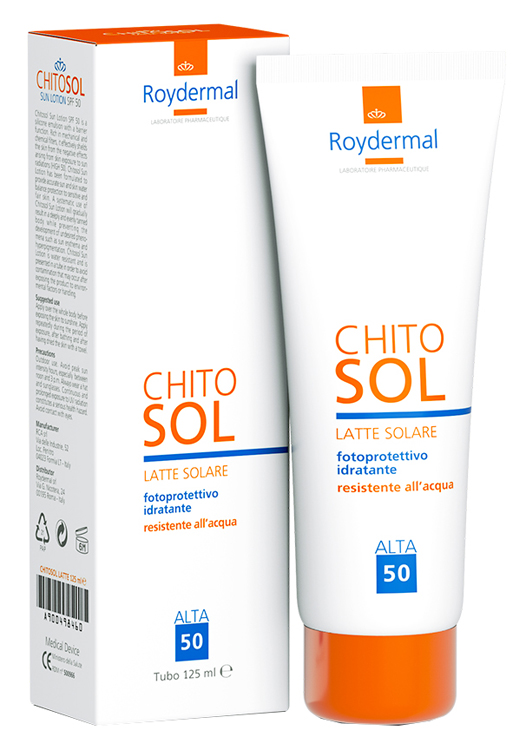 CHITOSOL LATTE SOLARE FP 50 TUBO 125 ML - Farmaciapacini.it